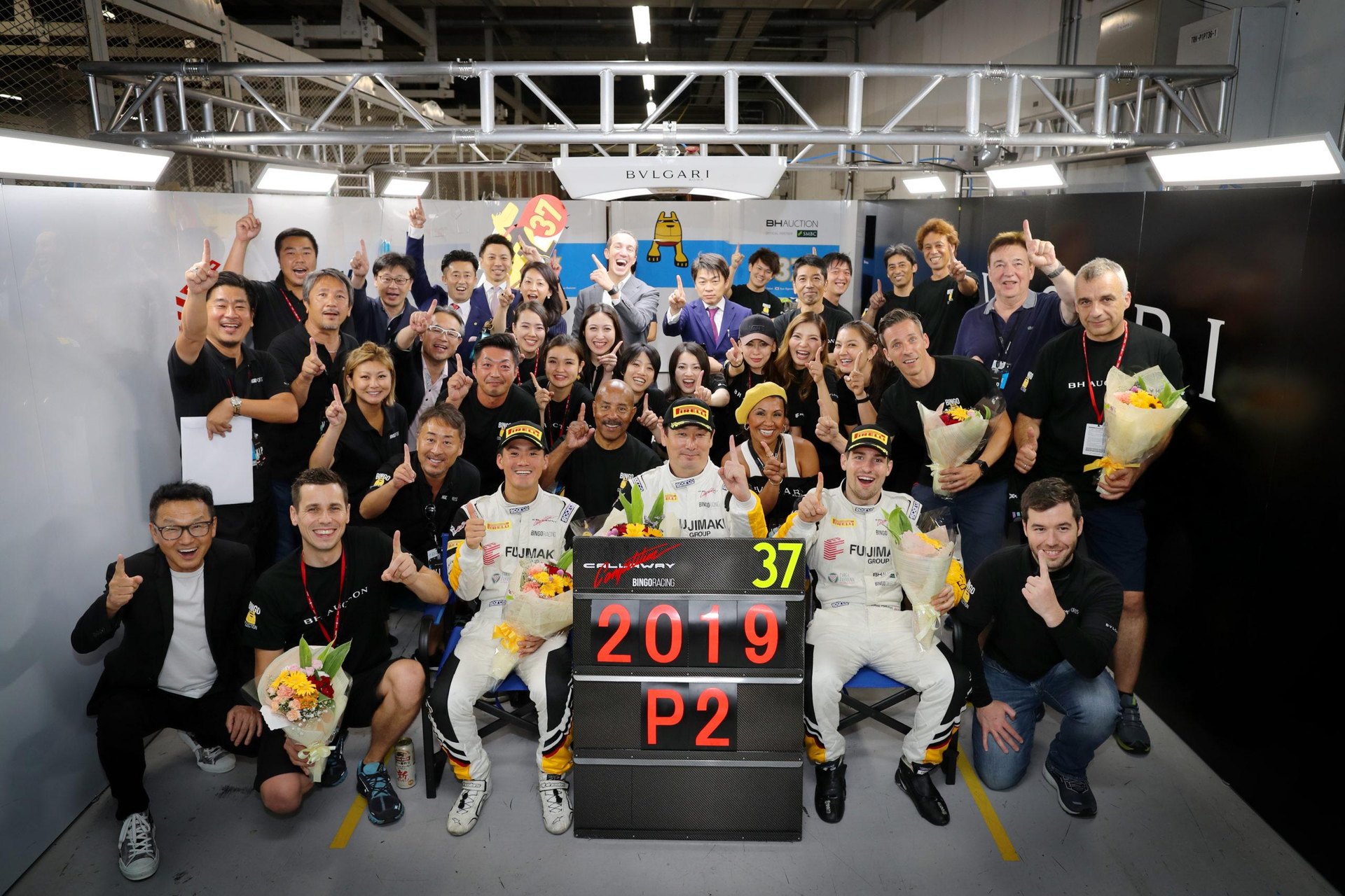 The BINGO Racing team and its supporters