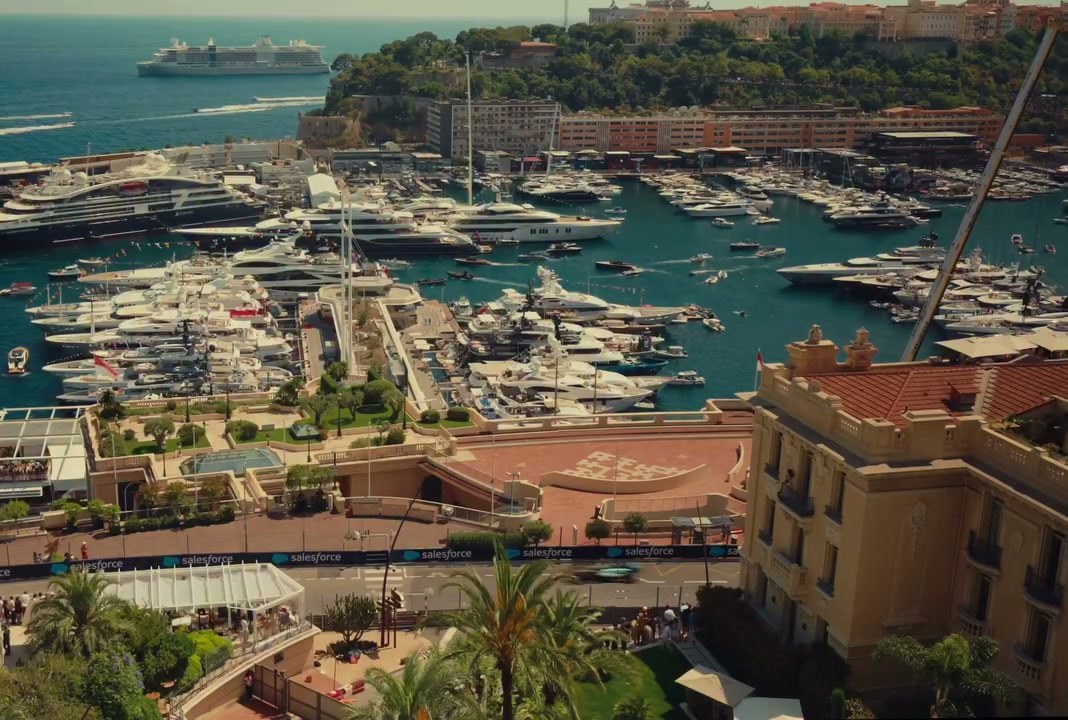 Port Hercule full of yachts on race weekend
